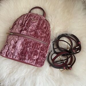 Kate spade Natalia Crushed Velvet Mini Convertible Backpack NWOT